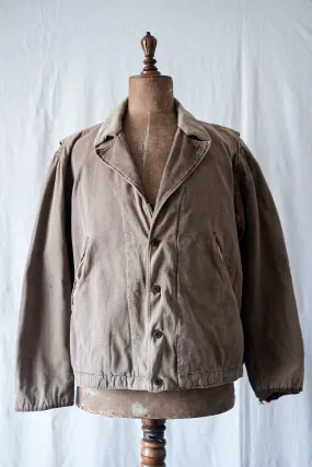 [~ 30's] Veste de travail sur toile en coton vintage française