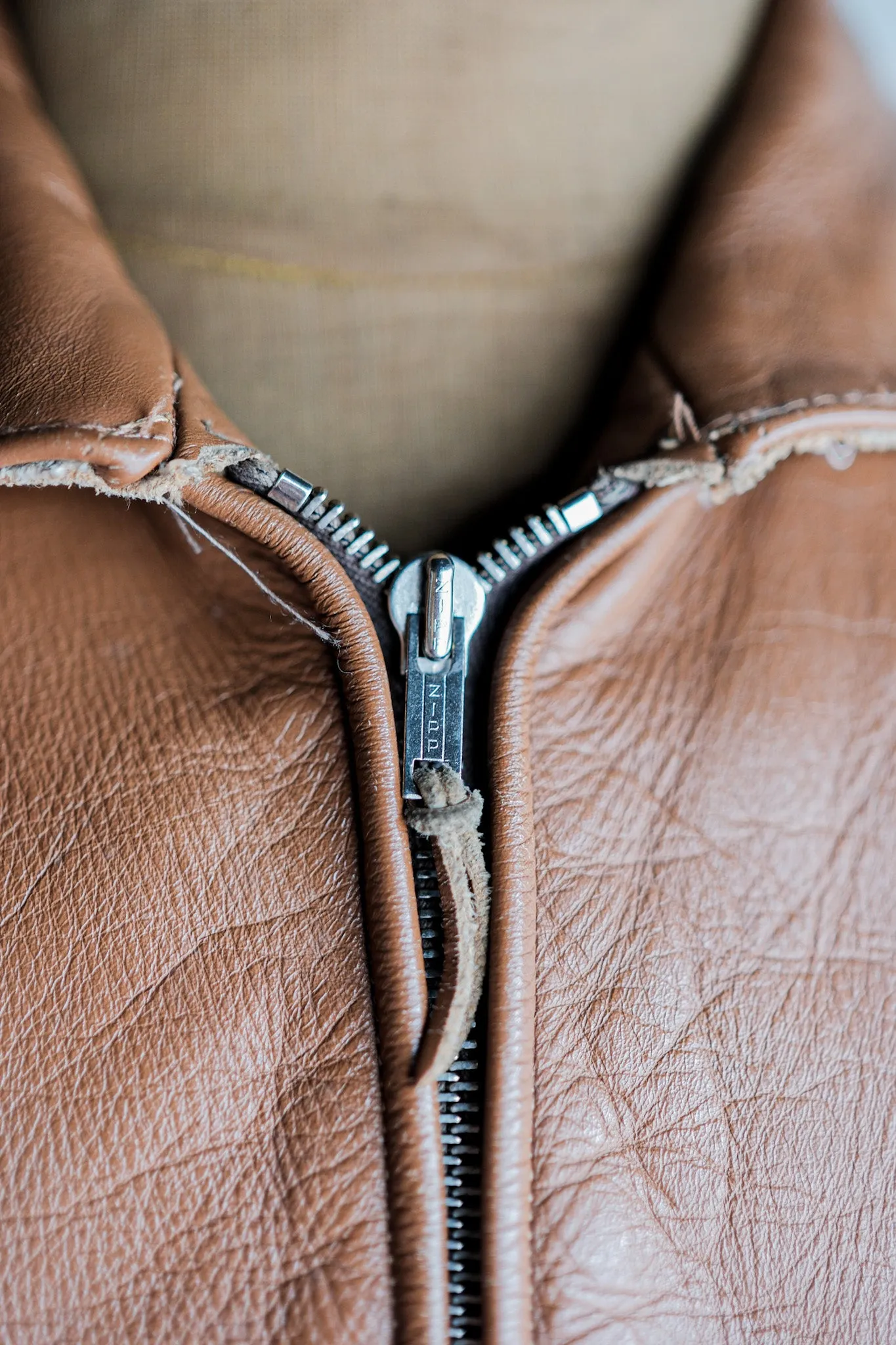 [~ 50's] Veste en cuir vintage allemande