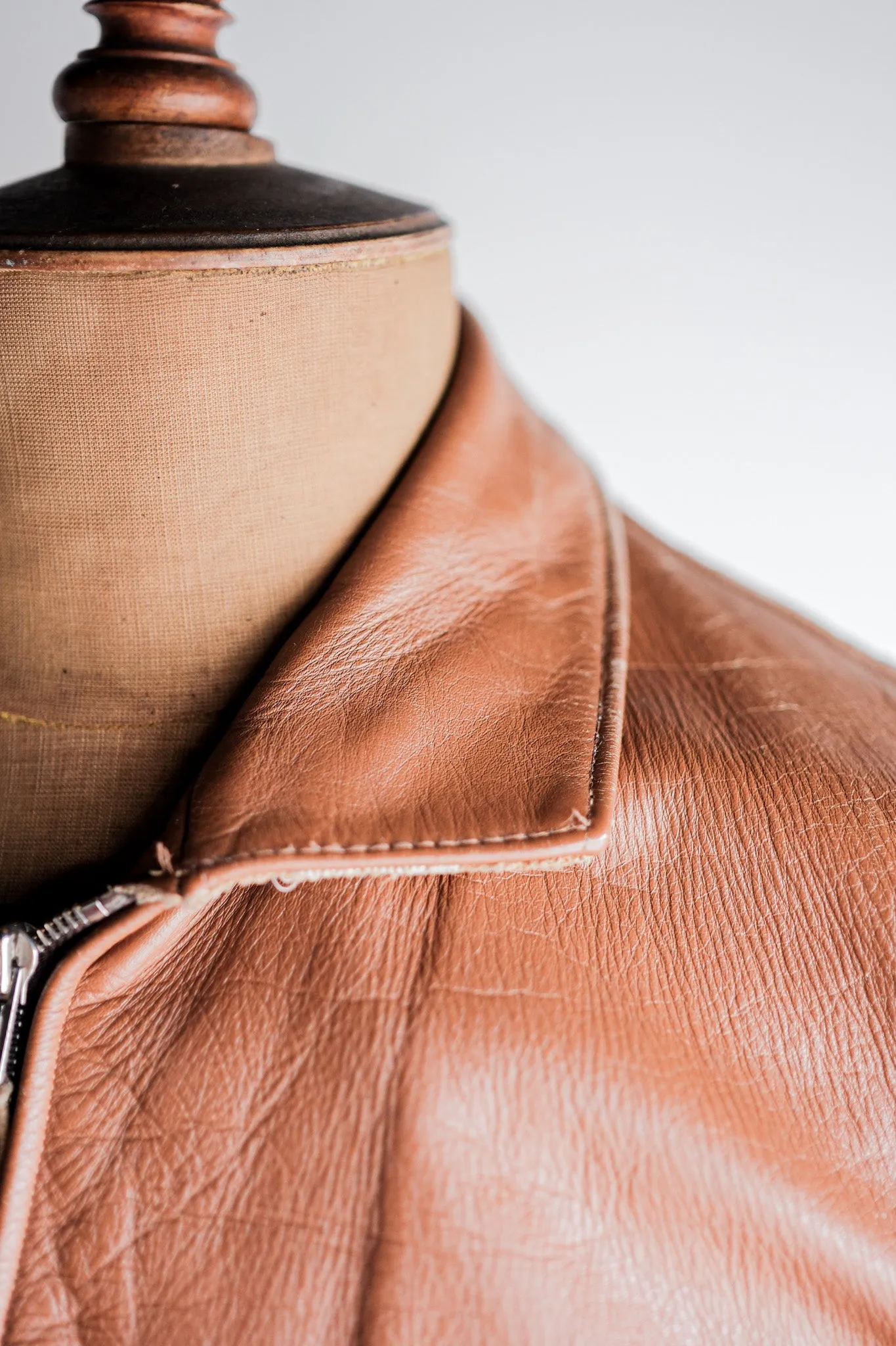 [~ 50's] Veste en cuir vintage allemande