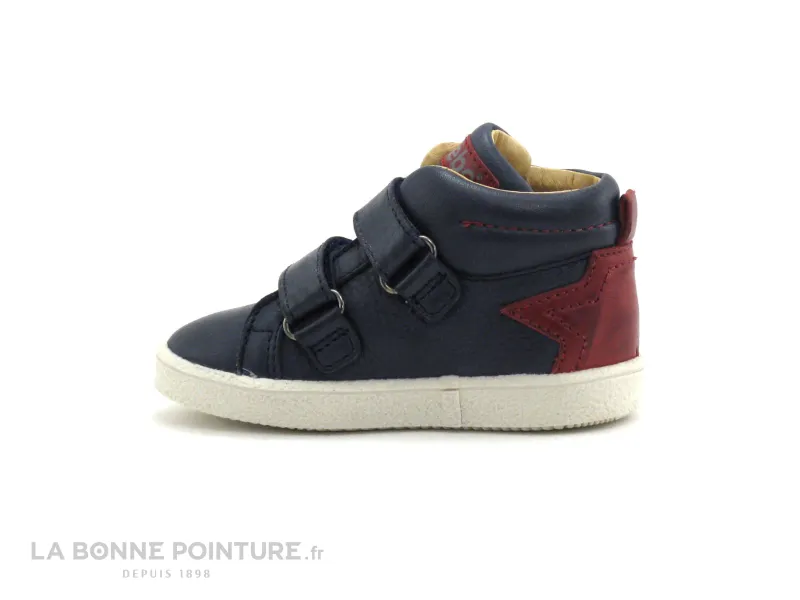 Achat chaussures Acebos Bébé Bottillon, vente Acebos 3068 Bleu marine - Basket montante BEBE GARCON