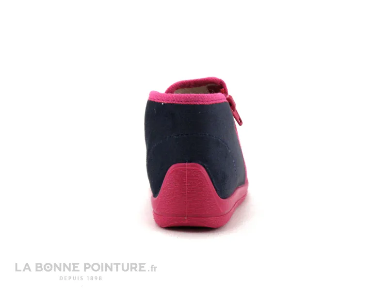 Achat chaussures Bellamy Bébé Chausson Toile, vente Bellamy MARINA TWINS Lune Marine - Chausson montant BEBE