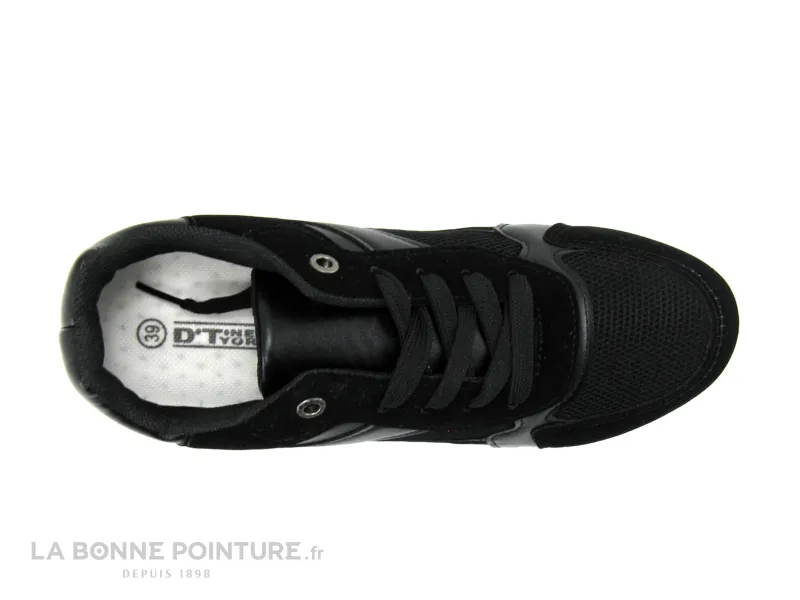 Achat chaussures DT New York Femme Basket, vente DT New York B840613 Black - Basket ville noire - Femme