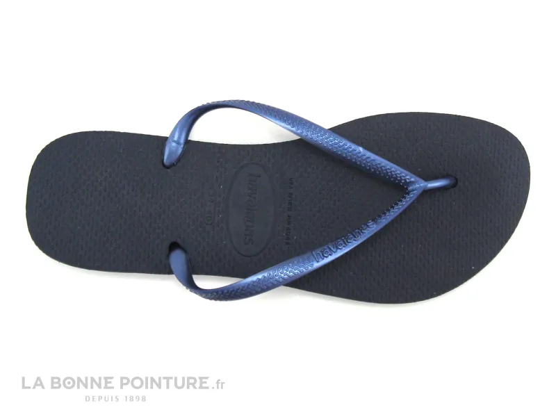 Achat chaussures Havaianas Femme Entre-doigts, vente Havaianas SLIM Marinho - Tong bleu marine Femme