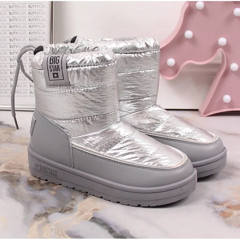 Après-ski fille argent métallisé Big Star KK374218
