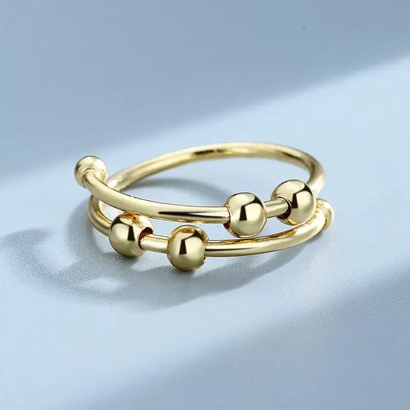 Bague Anti Stress Perlée