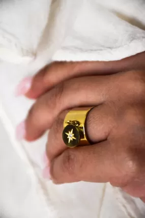 Bague Pampille Strass Doré