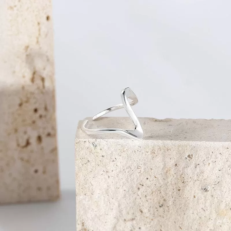 Bague Vague Dorée Argentée