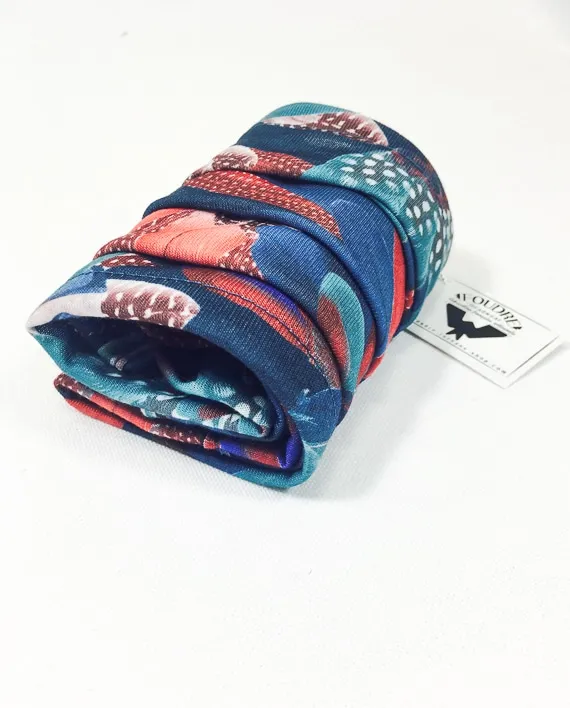 Bandeau pour chimiothérapie facile à mettre - Plumes de Paon