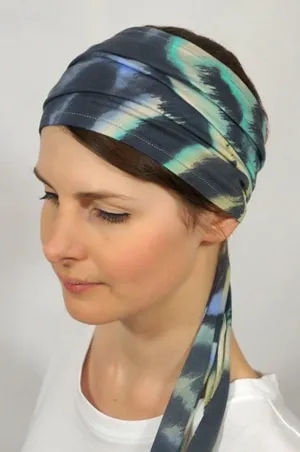 Bandeau à cheveux Tie and Dye bleu - Foudre