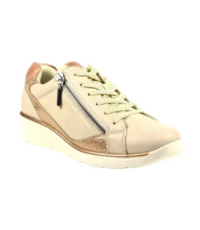 Baskets aubrey femme beige Lunar