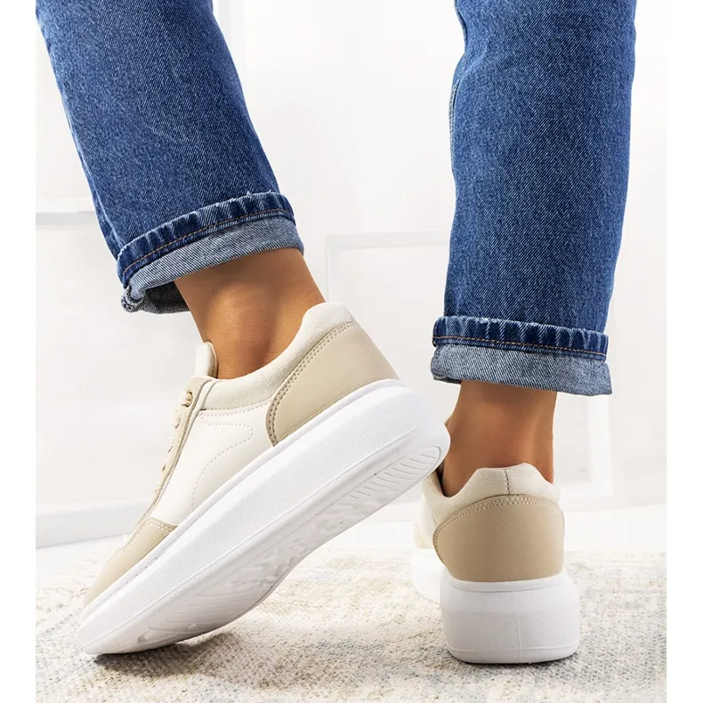Baskets femme Selma beiges