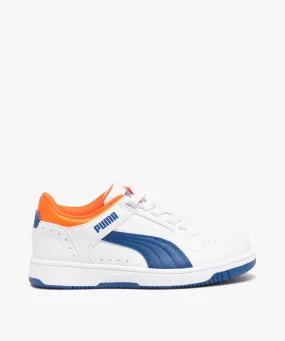 baskets garcon a lacets elastiques - puma blanc baskets et tennis