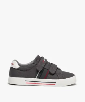 baskets garcon en toile a scratch ¨C lotto ivano gris tennis en toile du 24 au 40