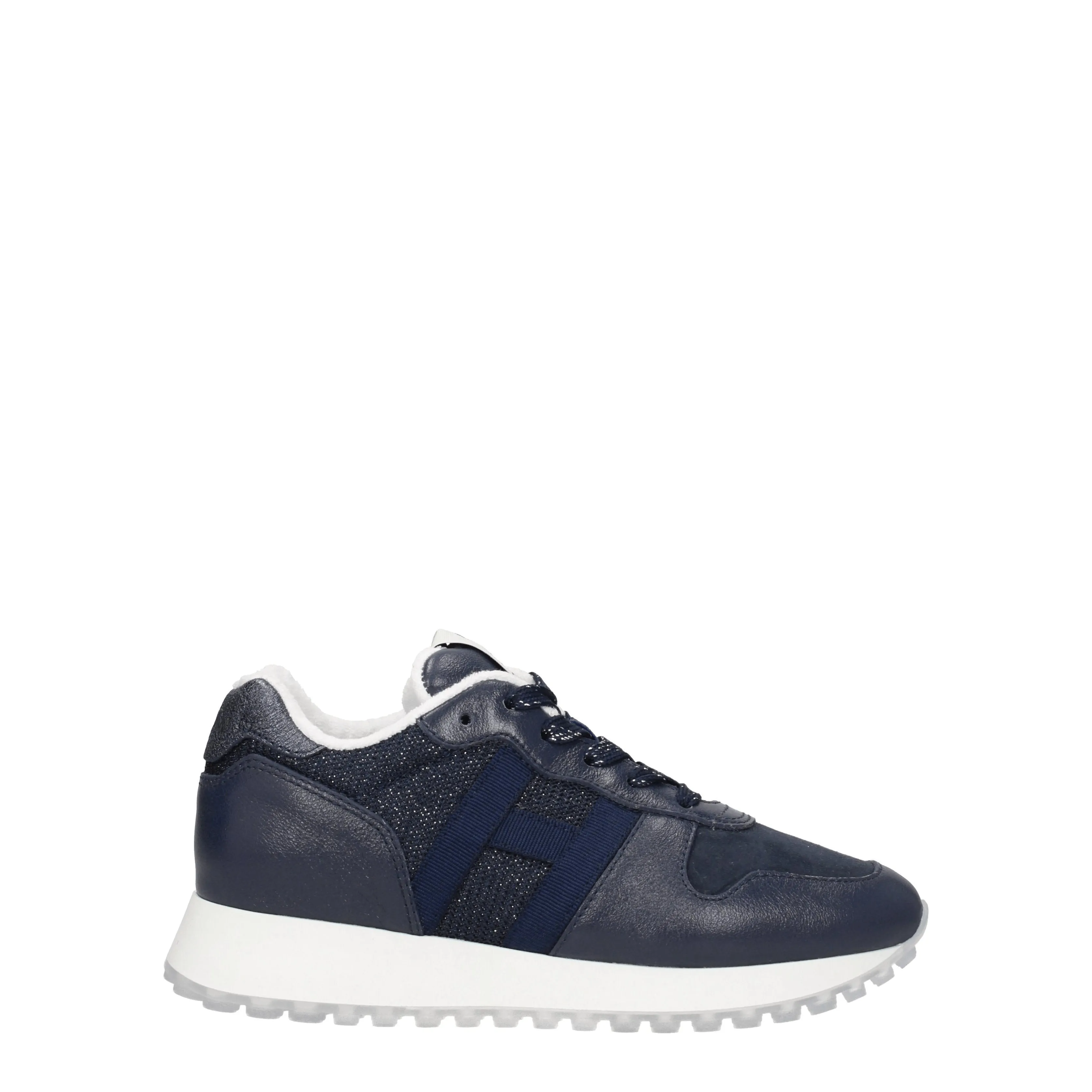 Baskets Hogan Bleu en cuir pour femmes