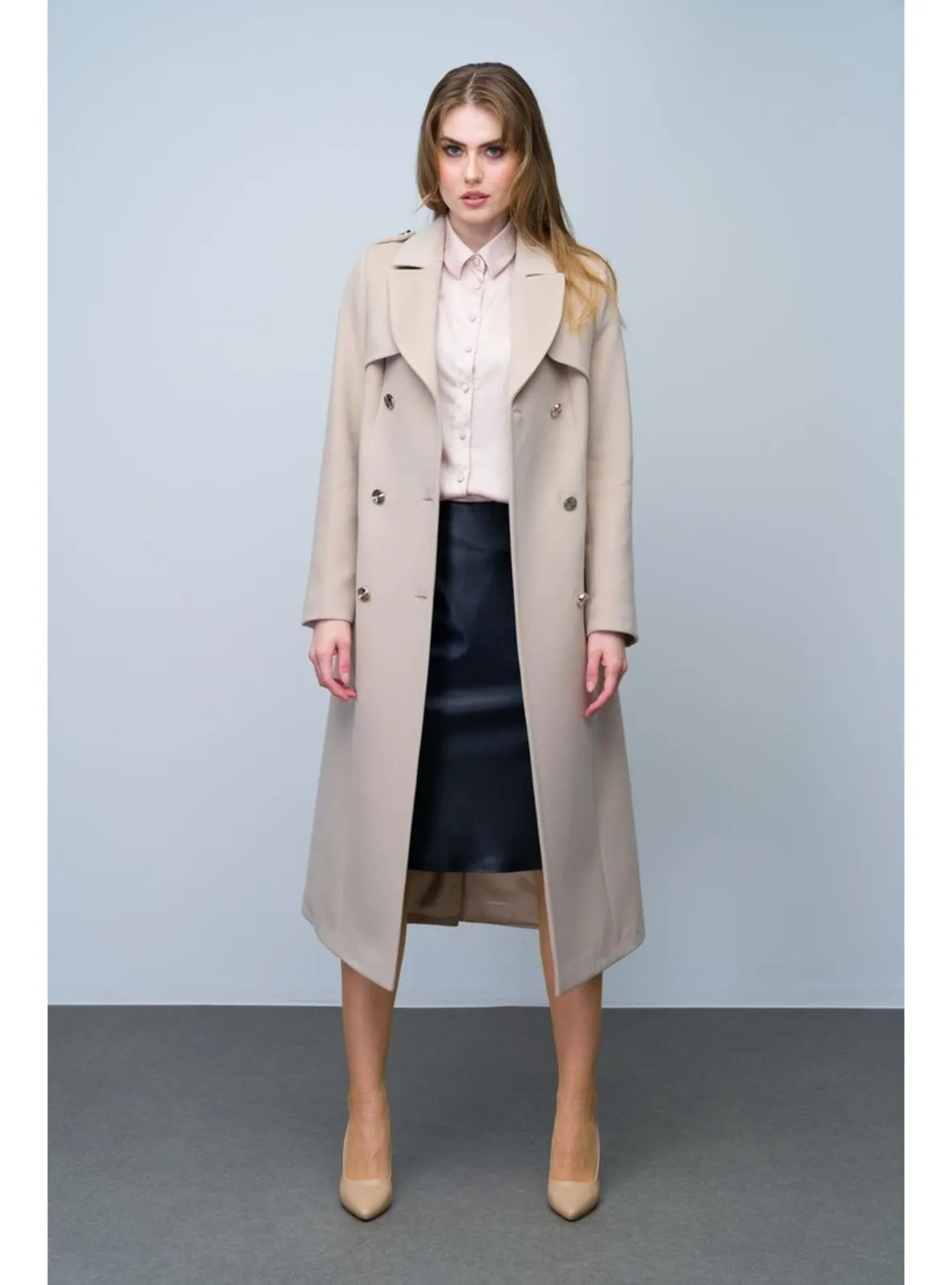 Beige - Coat