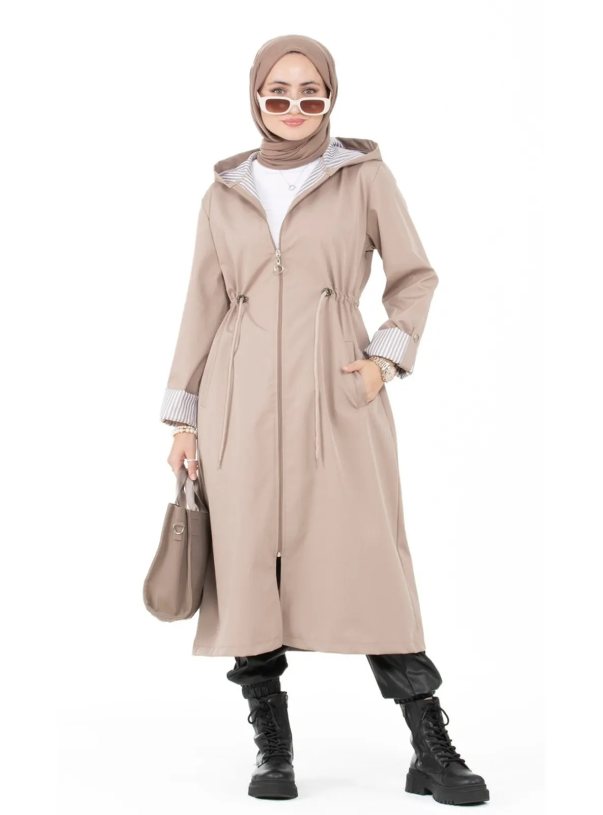 Beige - Trench-coat