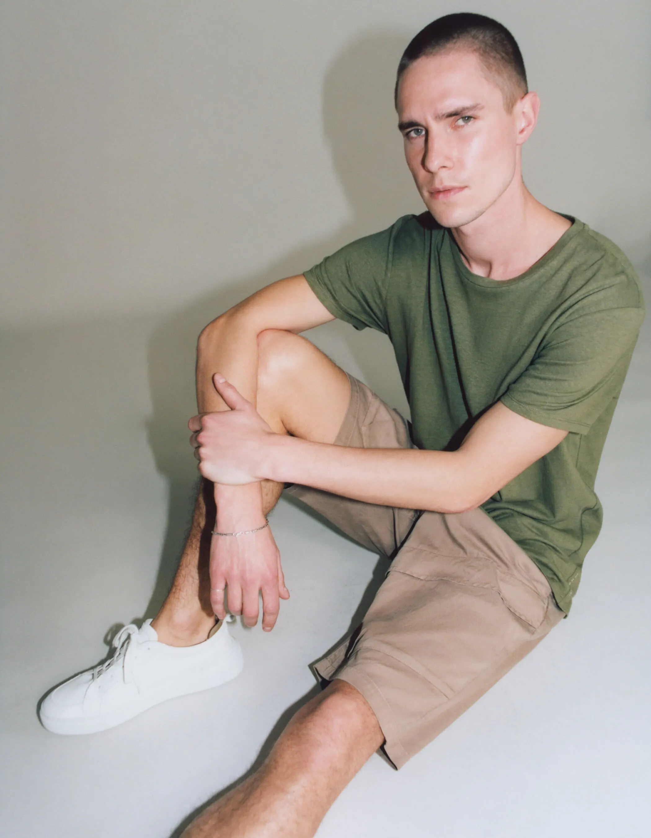 Bermuda BATTLE beige forme CROPPED Homme