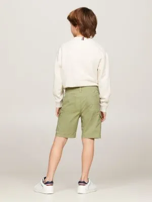 Bermuda cargo droit Hilfiger Monotype | Vert | Tommy Hilfiger