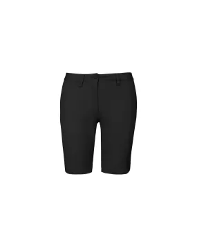 BERMUDA CHINO FEMME NOIR 100% COTON SERGE  Réf.K751