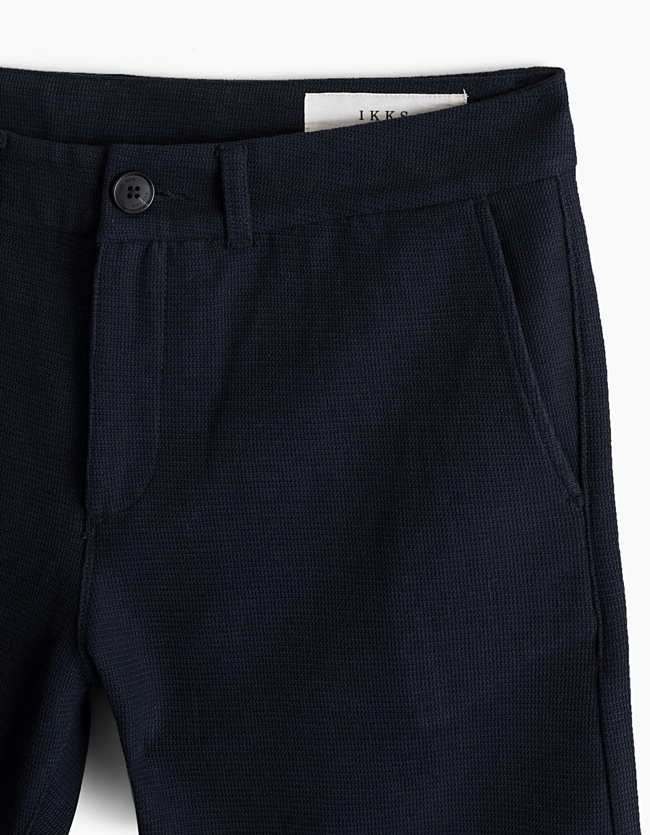 Bermuda chino marine en molleton sport Homme 