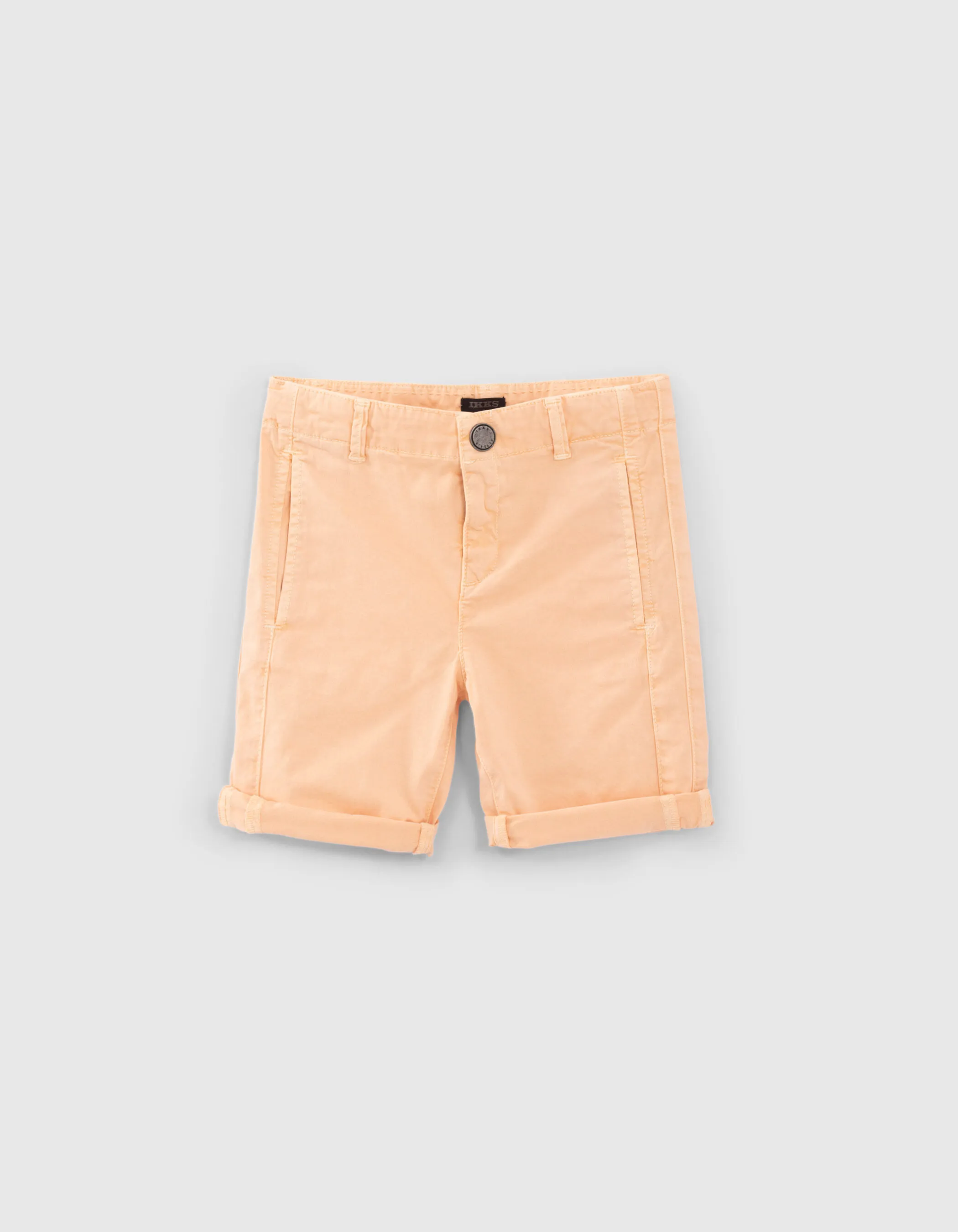 Bermuda chino orangé garçon