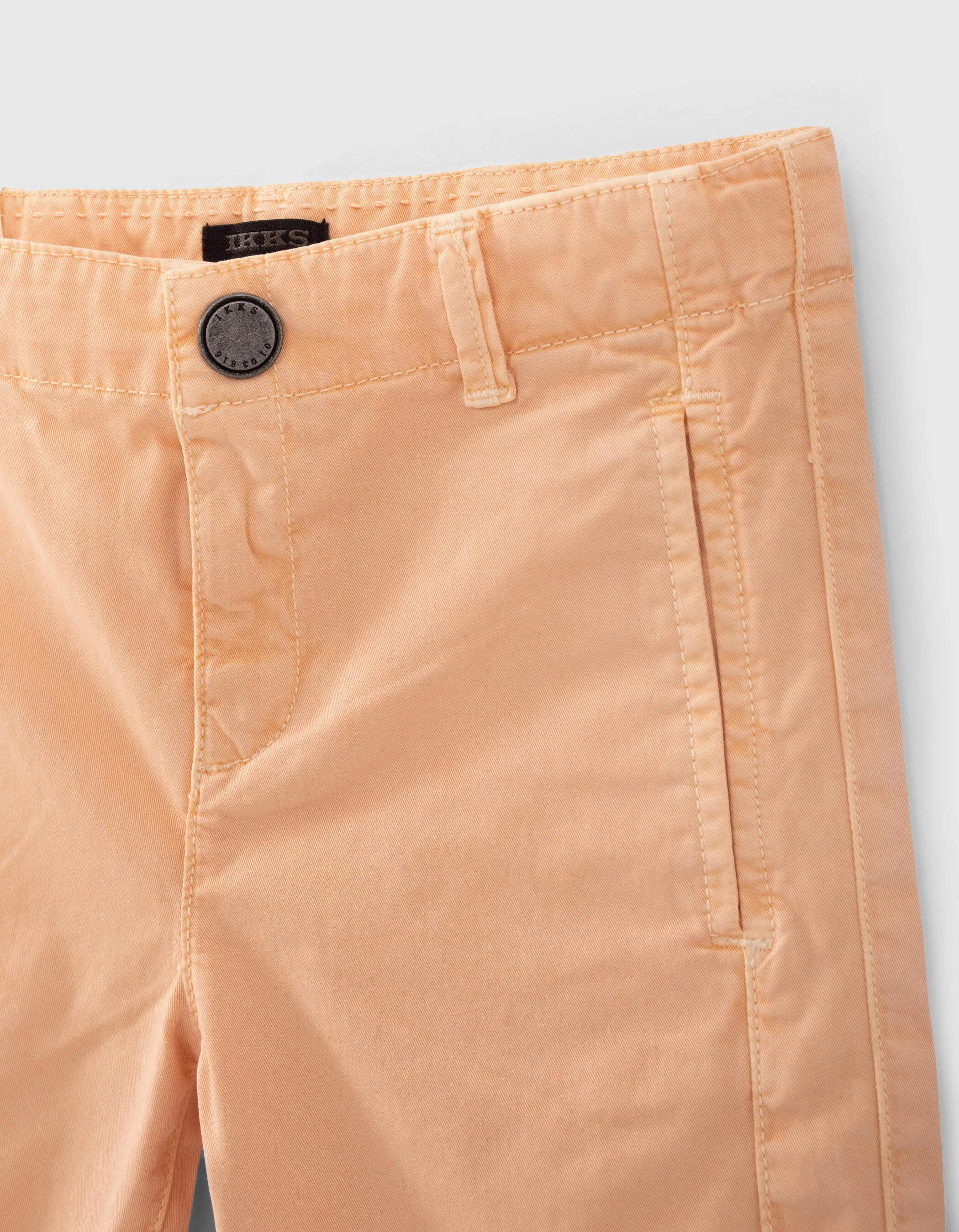 Bermuda chino orangé garçon