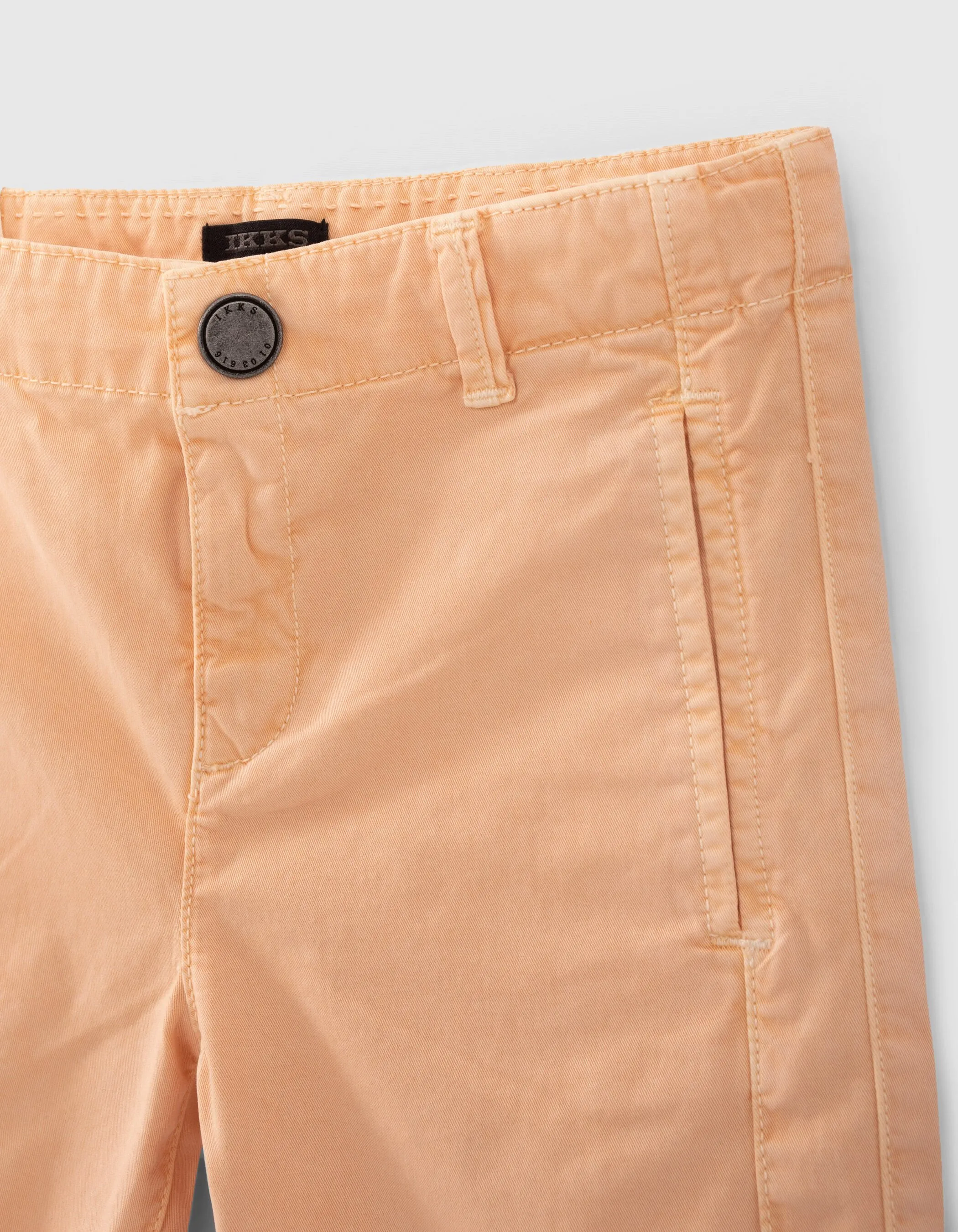 Bermuda chino orangé garçon