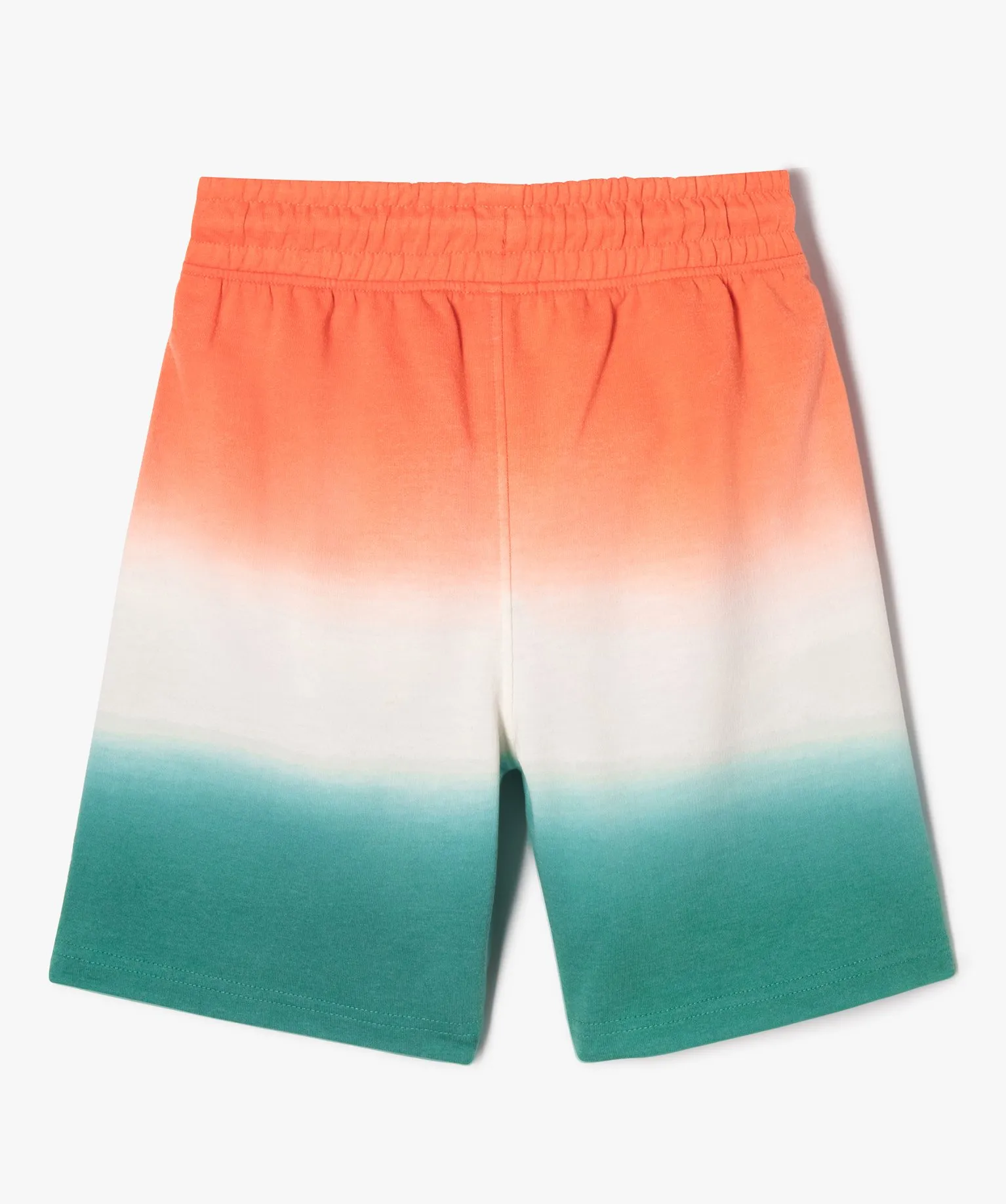 bermuda en maille au degrade de couleurs garcon orange shorts bermudas et pantacourts