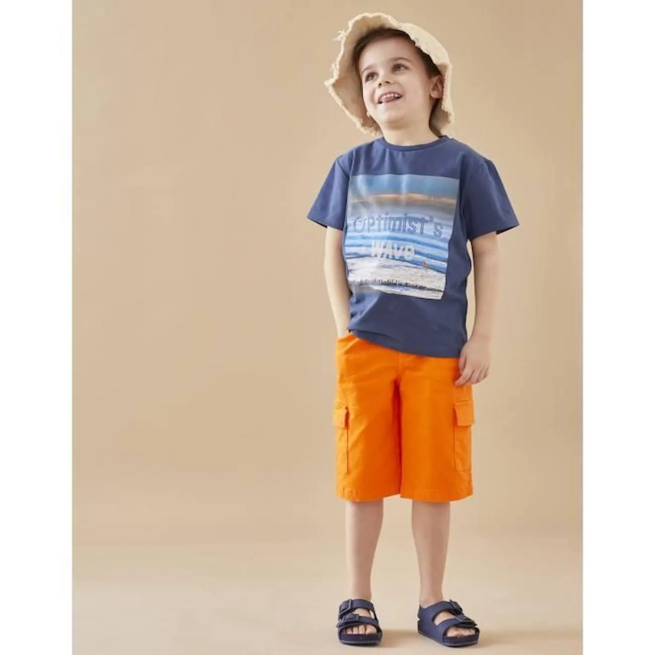 Bermuda en twill orange - Noukies