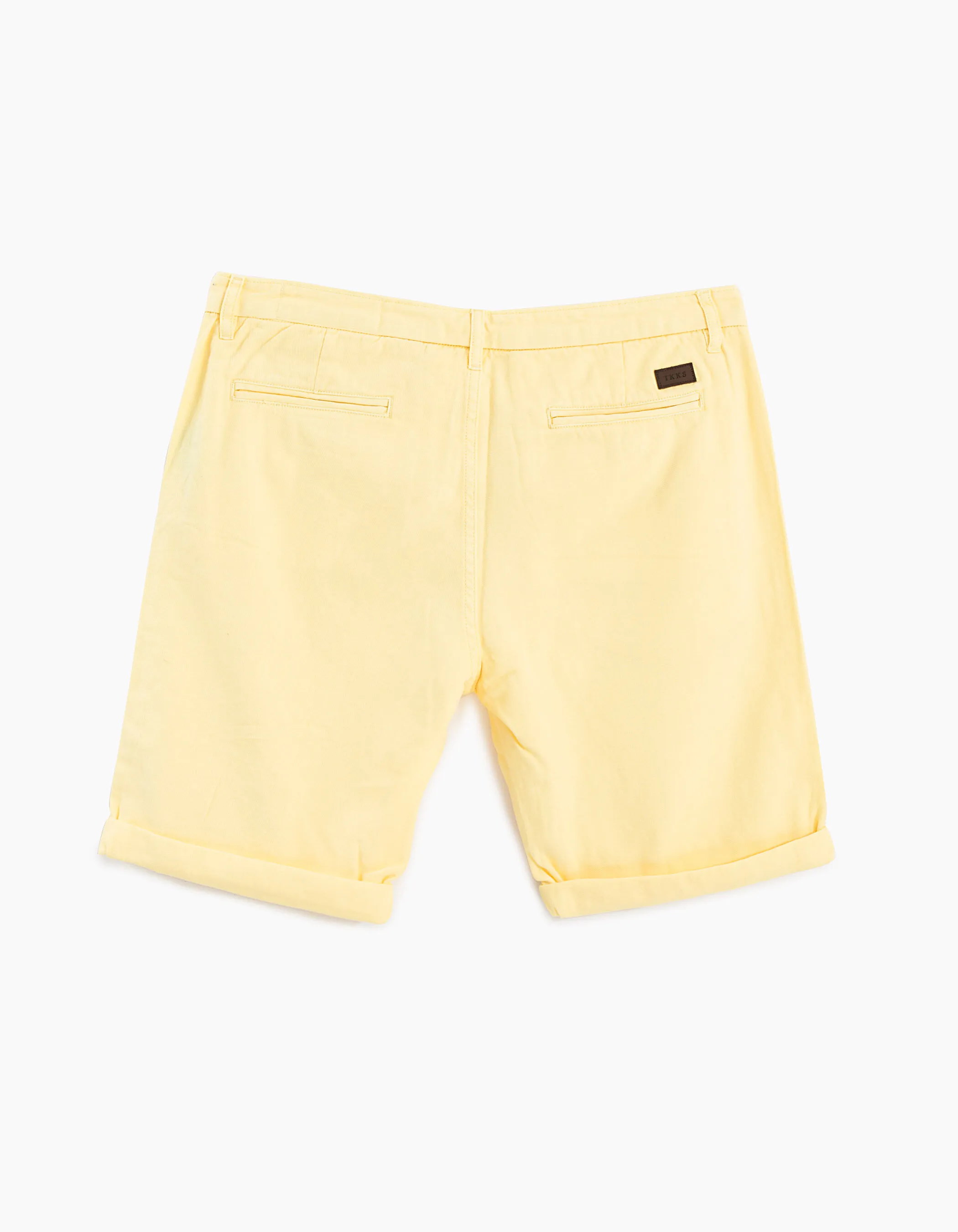 Bermuda jaune en lin homme