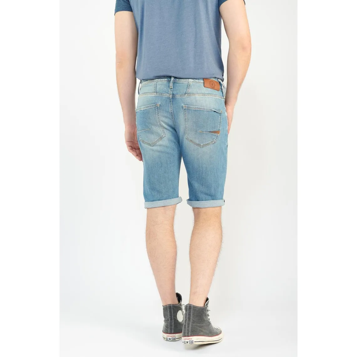 Bermuda short en jeans LAREDO bleu Aron Le Temps des Cerises - Bermuda / Short Homme sur MenCorner