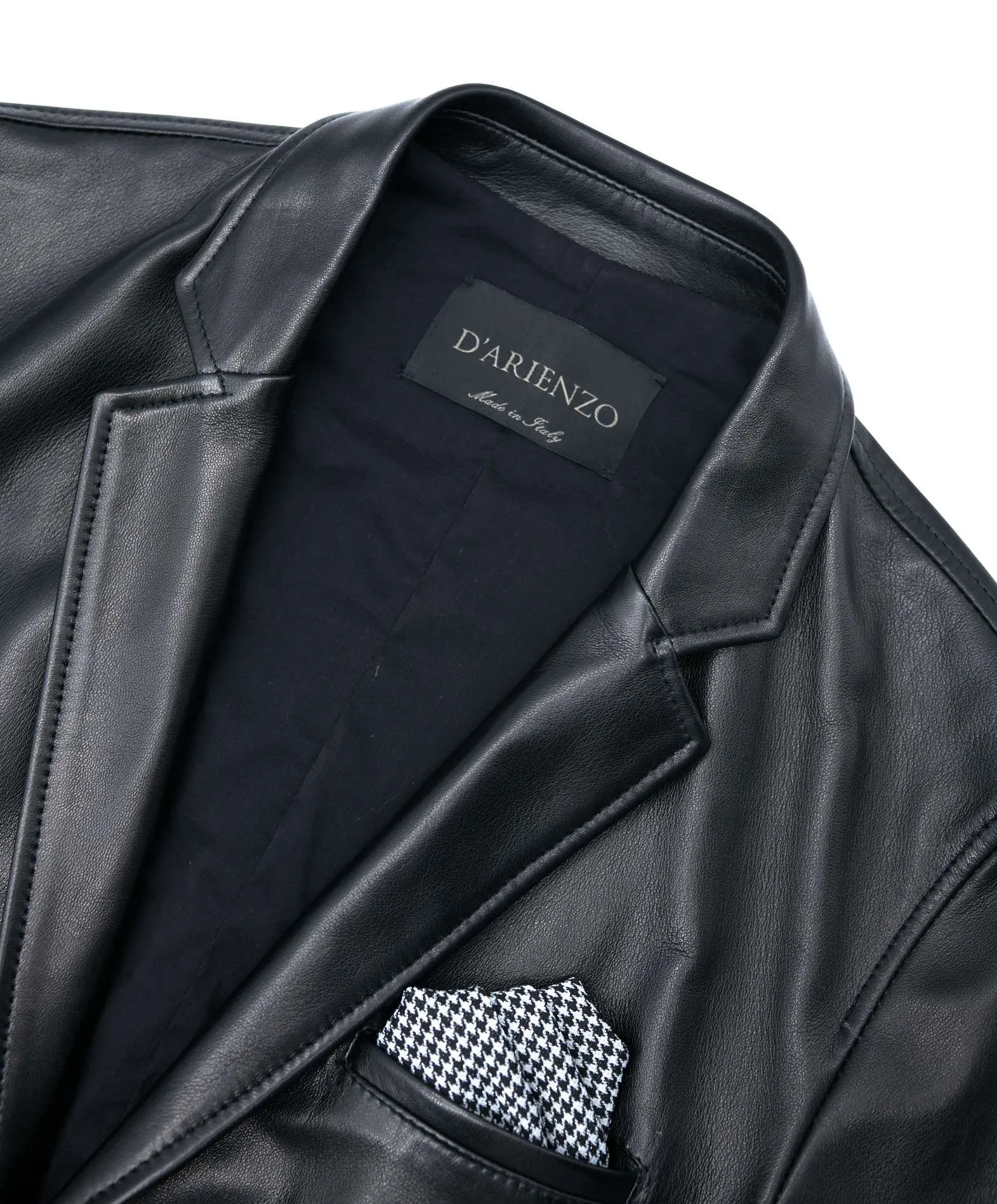 Blazer cuir homme blazer cuir noir veste cuir homme classique Luke
