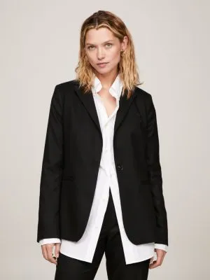 Blazer droit coupe standard | Noir | Tommy Hilfiger