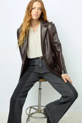 Blazer en cuir d'agneau - BEA