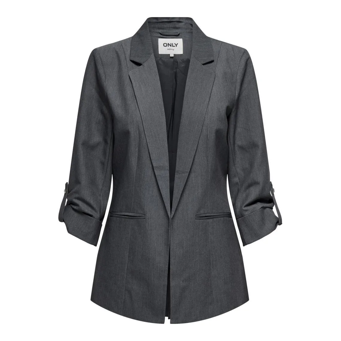 Blazer regular fit col à revers gris moyen Pey | 3 Suisses