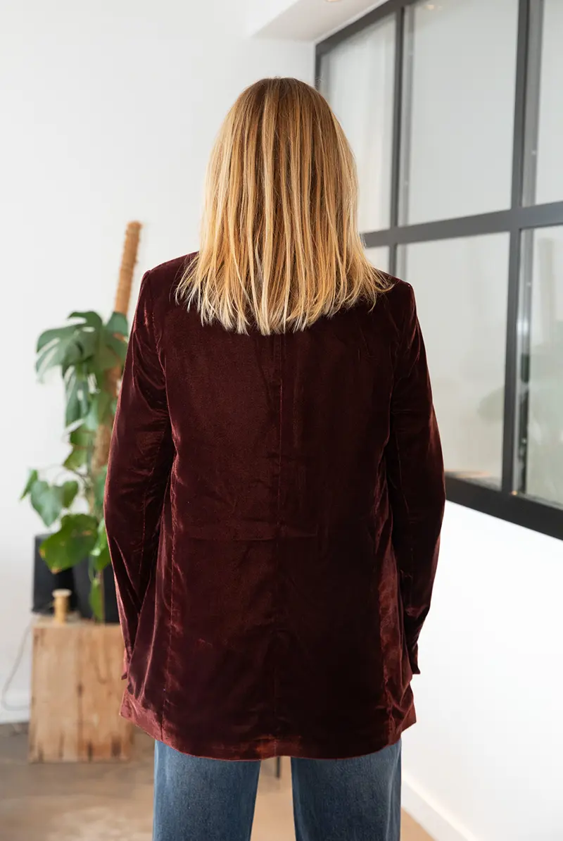 Blazer Velours Verdi Bordeaux - Hod Paris | Les Chiquettes