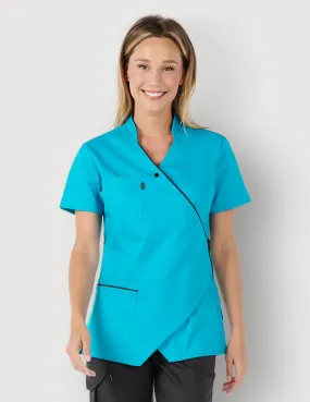 Blouse Médicale Couleur femme  - Coupe asymétrique - Made in France