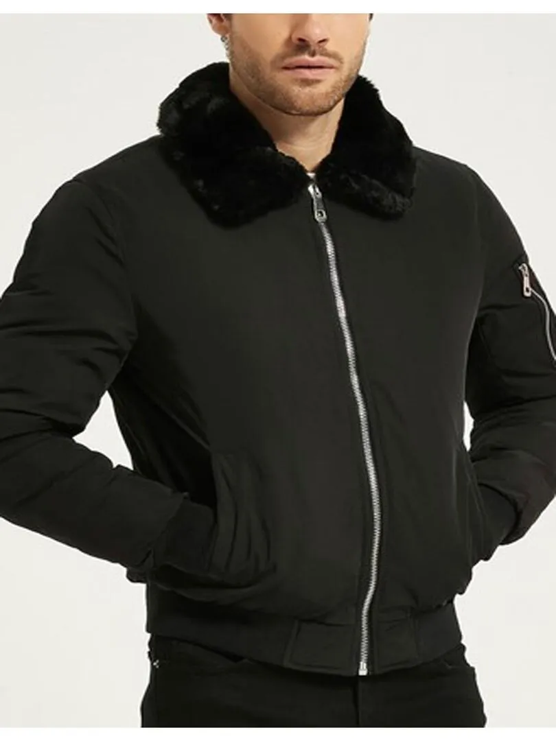 Blouson Bomber Kebello - Noir Noir