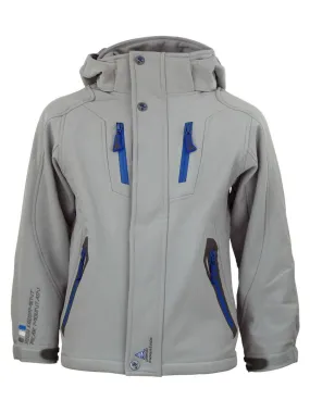Blouson de ski garçon ECILO - PEAK MOUNTAIN - Gris