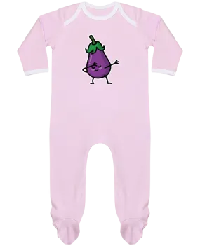 Body Pyjama Bébé Aubergine dab par LaundryFactory
