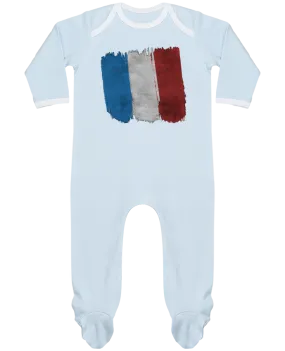 Body Pyjama Bébé Drapeau Français par KronoArt