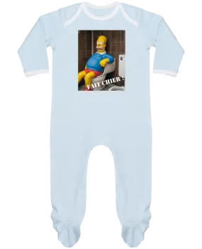 Body Pyjama Bébé Omer Simpson par TiA