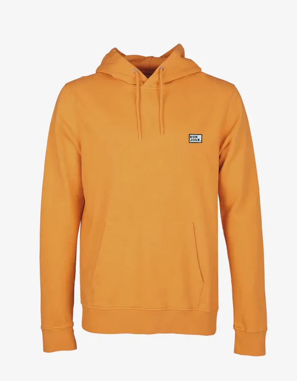 Bonjour. le Hoodie Bio Orange