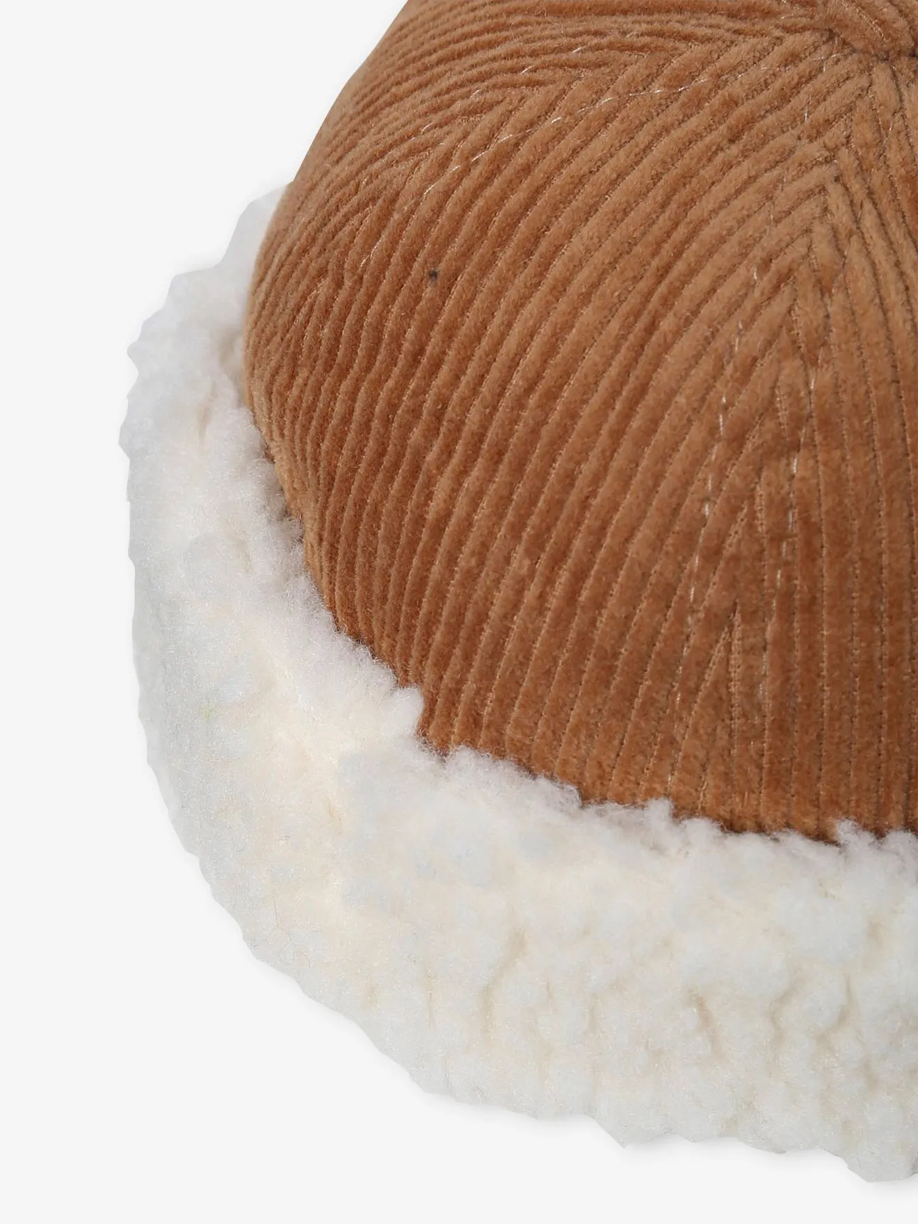 Bonnet "beanie" garçon en velours et sherpa lot chaudron - Vertbaudet