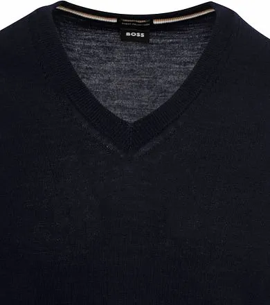 BOSS Pull-over Laine Melba Bleu Foncé 50468261-404 commande