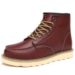 Bottes en cuir imperméables - Homme Tendance