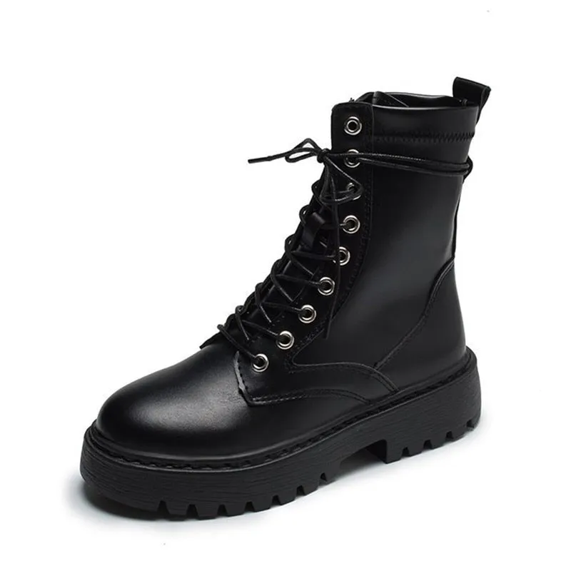 Bottines Plateforme à Lacets