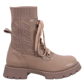 Bottines pull Tierr Kaki brun