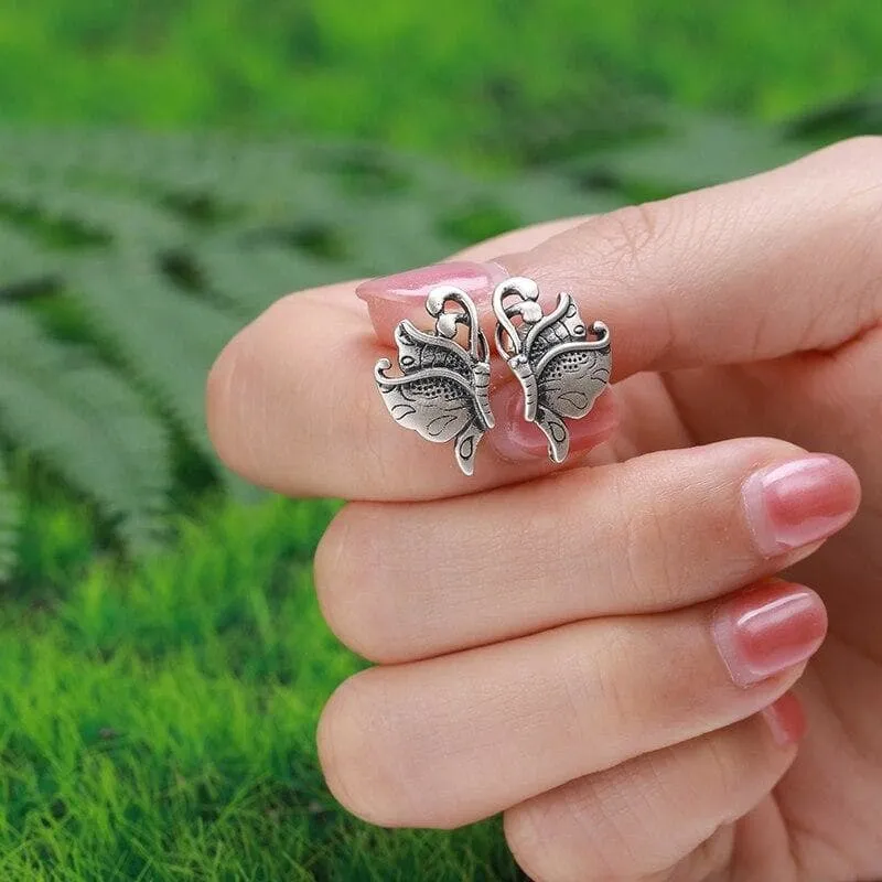 Boucles Steampunk  Papillons d' Argent