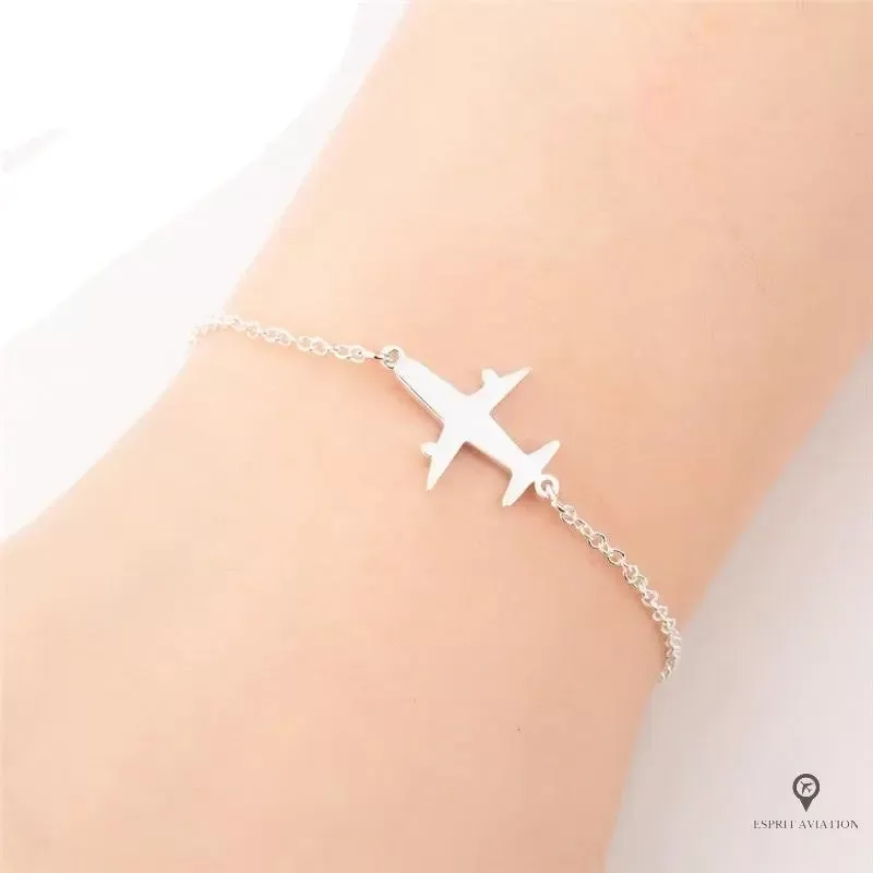 Bracelet Avion Acier Inoxydable
